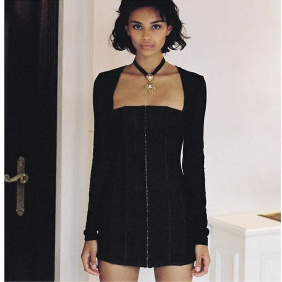 With Jean Al Dress in Black - Picture 2 of 11